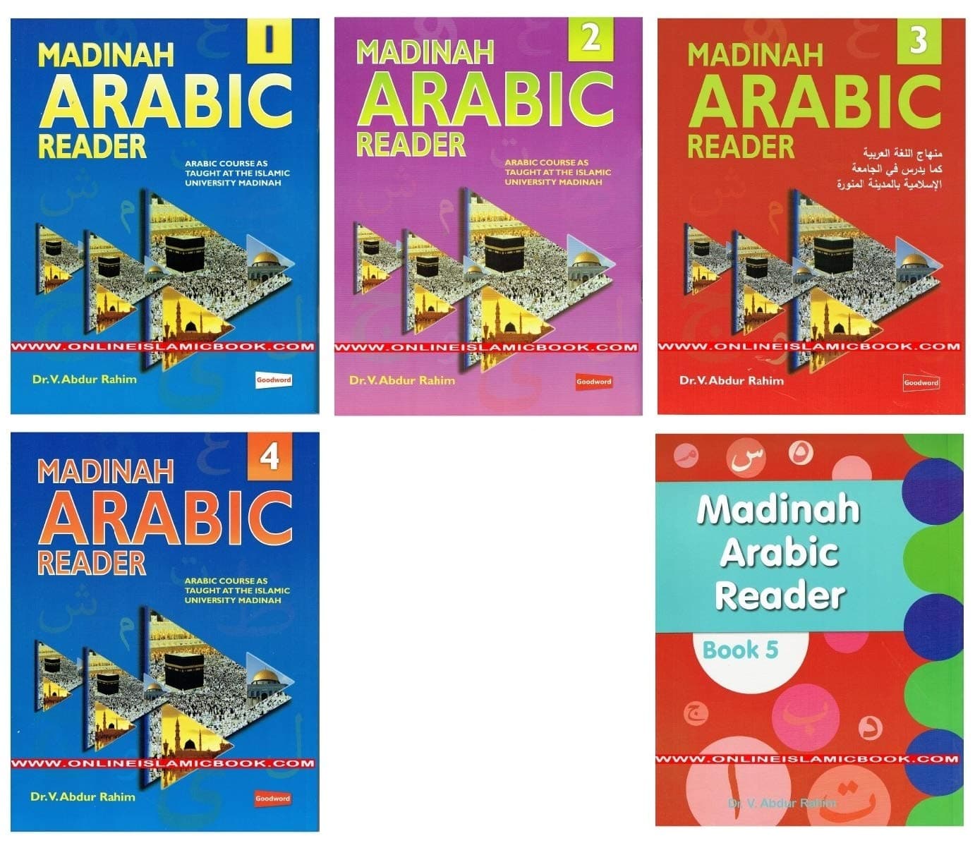 Madinah Arabic Reader volume 1 to 5 (complete set)