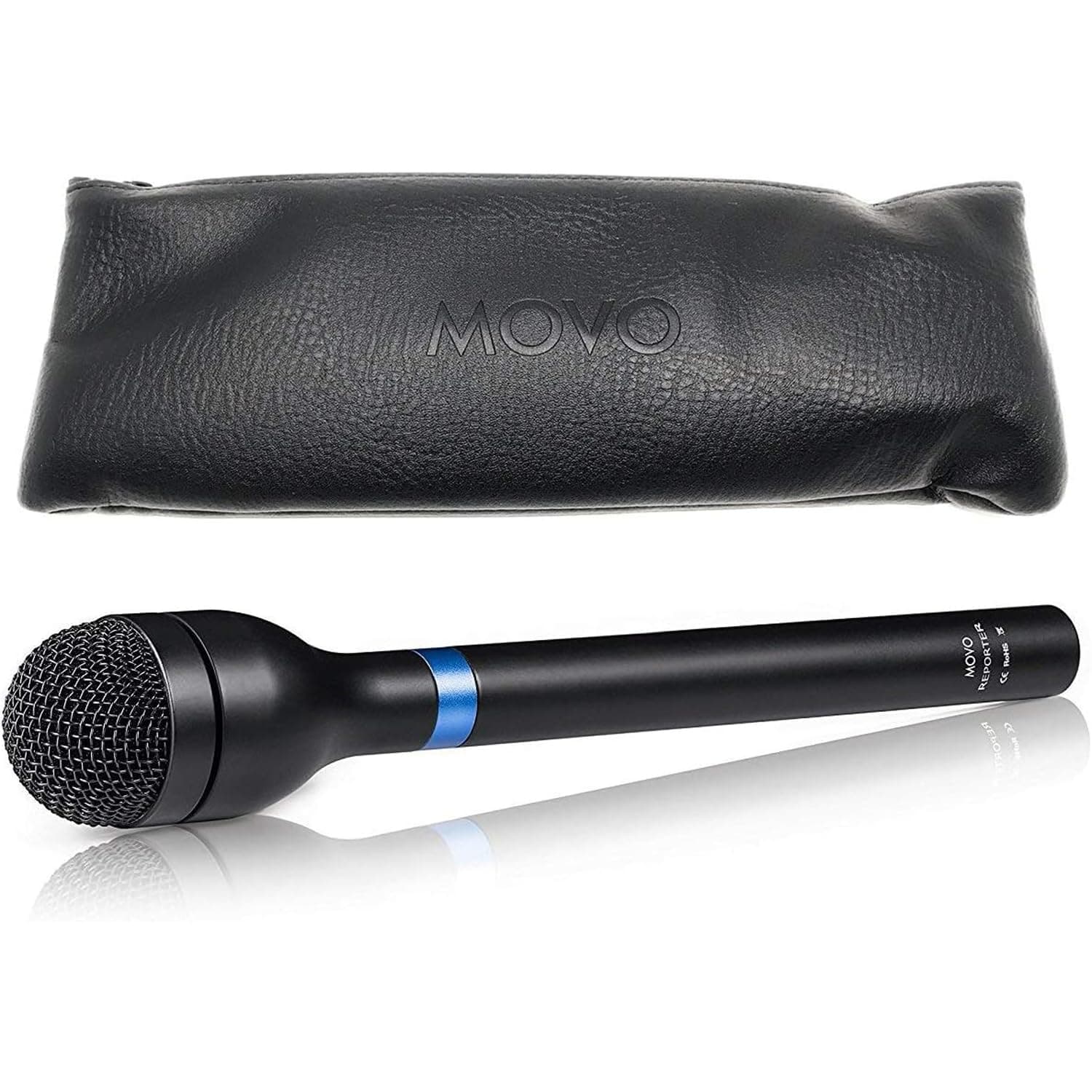 Movo HM-M2 Dynamic Omnidirectional Handheld Interview Microphone with 3-Pin XLR Connector