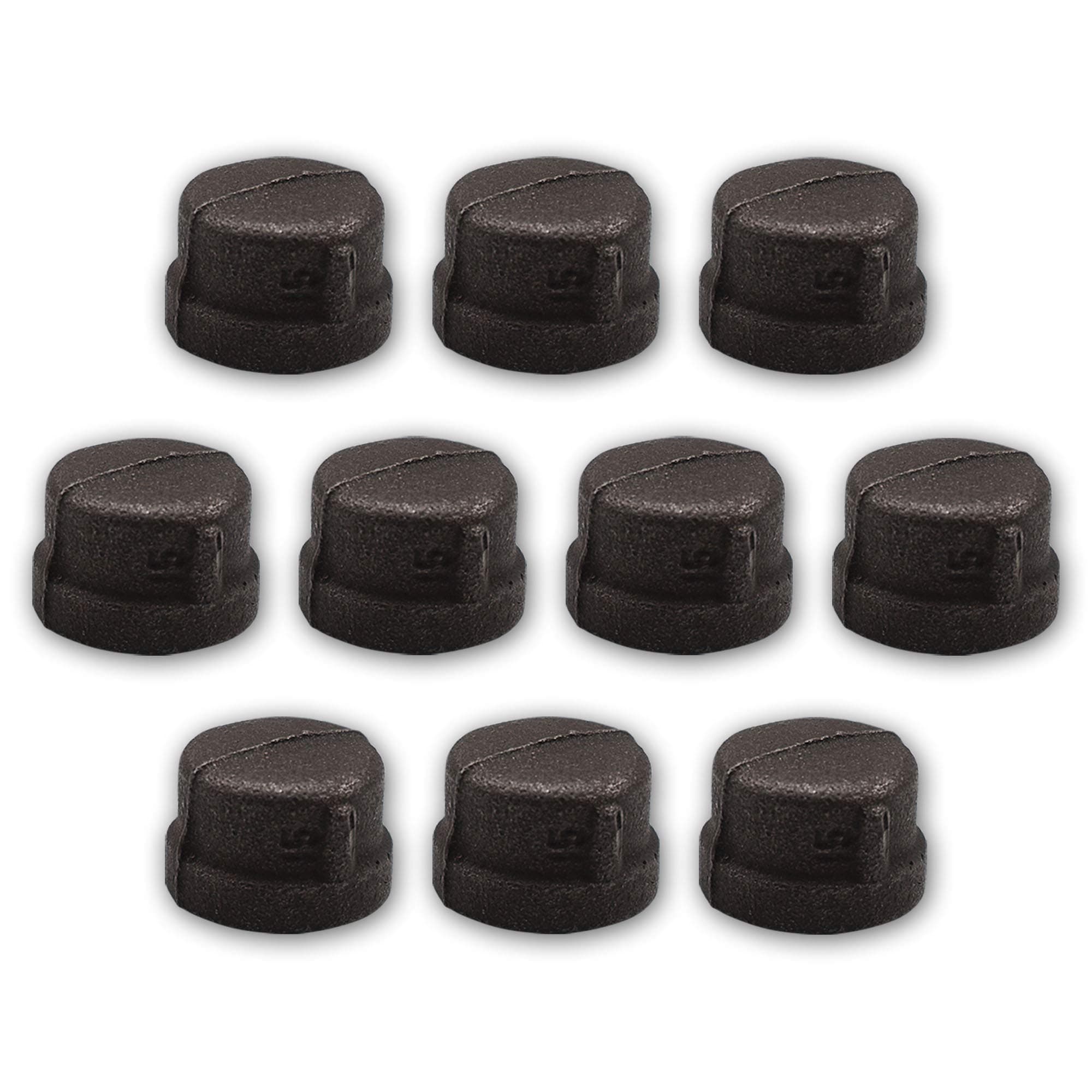 10 Pack 3/4" Iron Caps