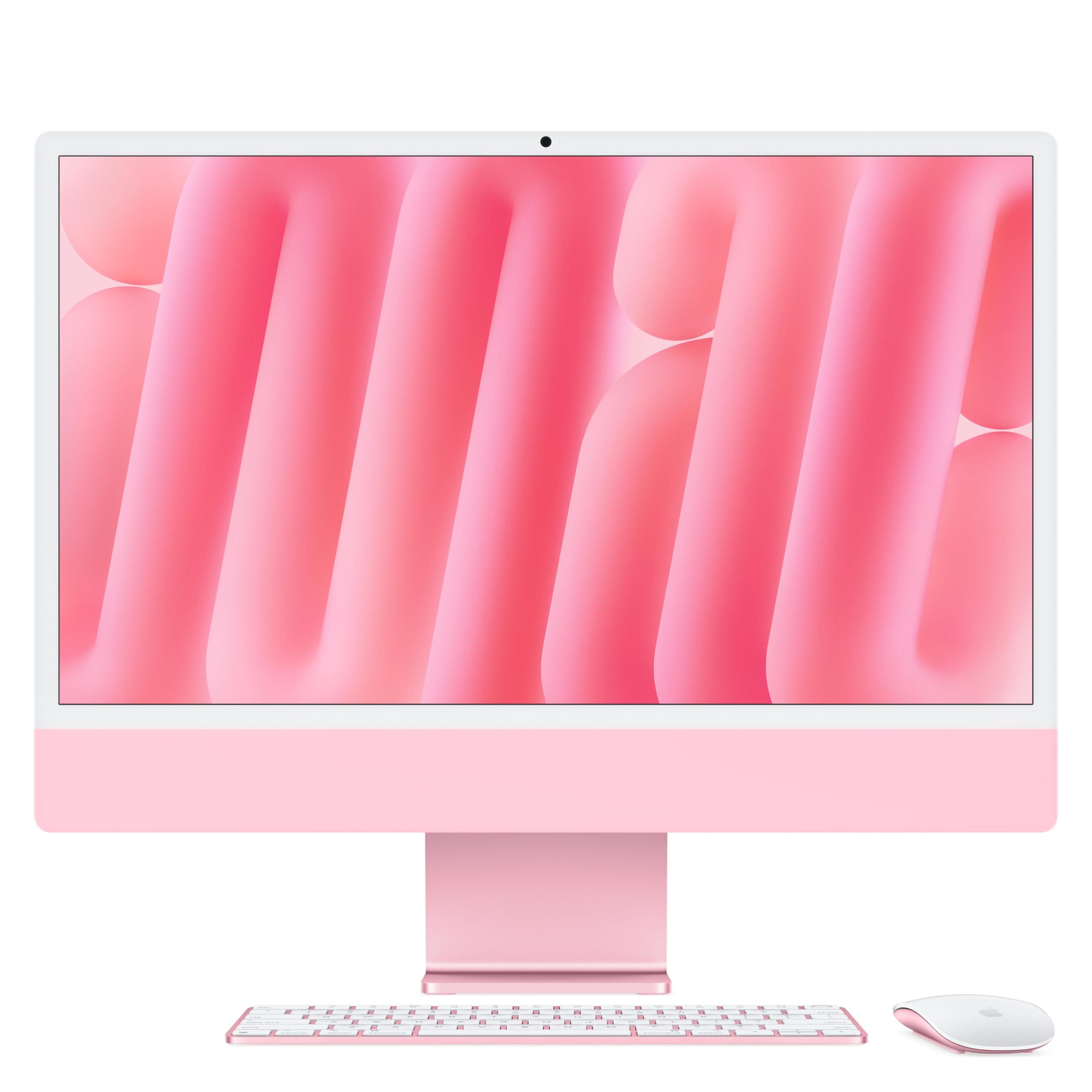 iMac All-in-One Desktop Computer with M4 chip with 10-core CPU and 10-core GPU: Built for Apple Intelligence, 24-inch Retina Display, 16GB Unified Memory, 256GB SSD storage; Pink