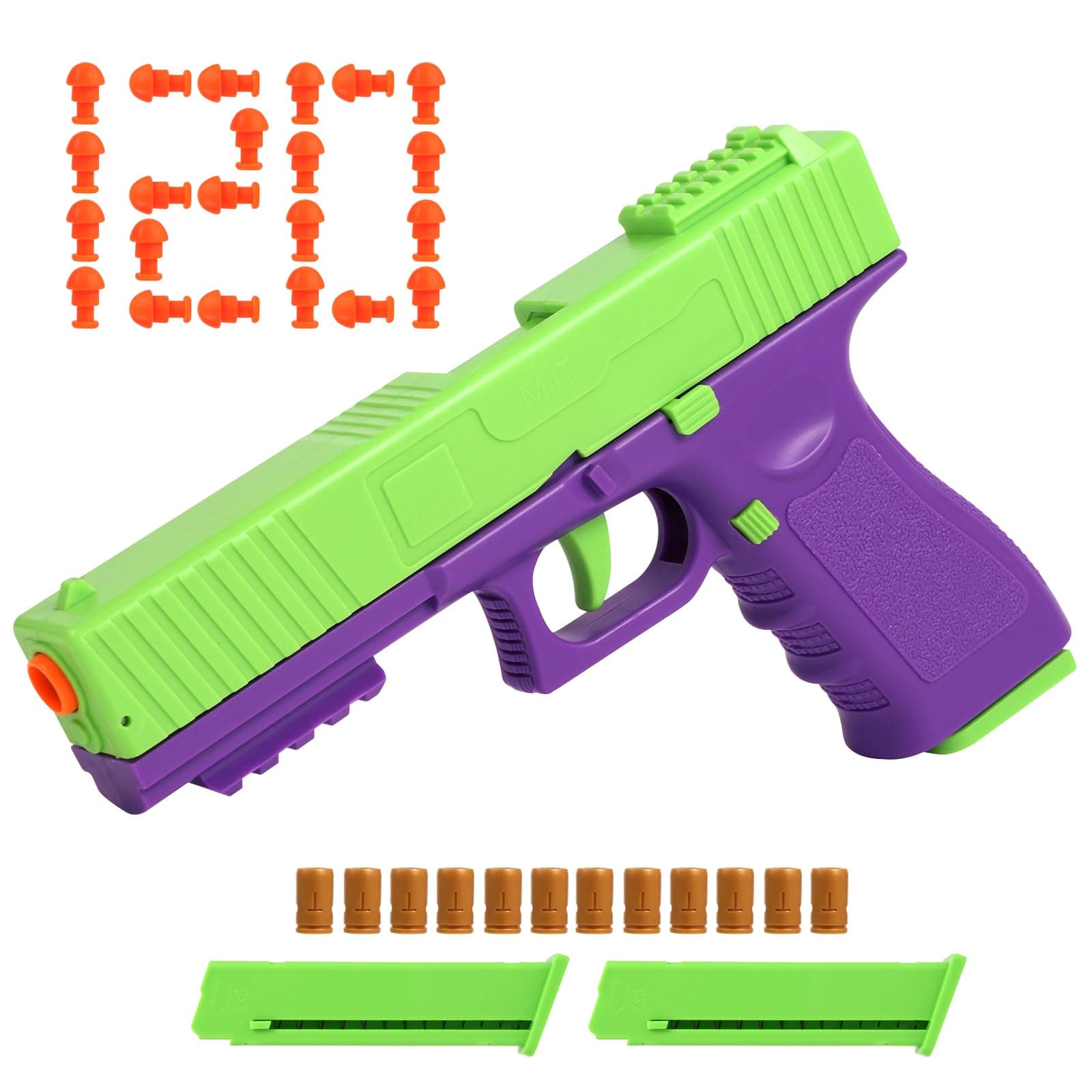 SYAMZZMS Toy Blasters G Empty Shell Ejecting Fun Toy with 120 Bullets 2 Magazines 12 Shells Ideal Gifts for Boys Adults Christmas Birthday
