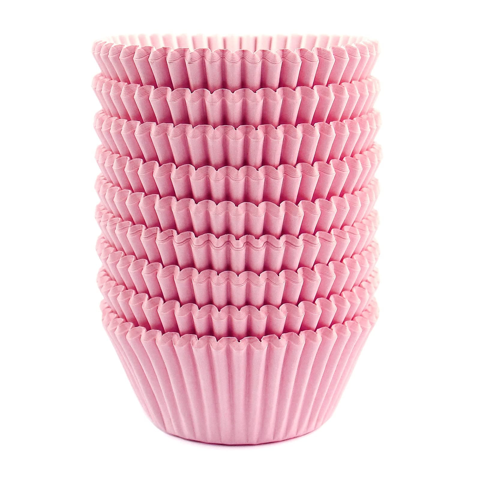 Eoonfirst Standard Size Baking Cups Valentine's Day Cupcake Liners 200 Pcs (Light Pink)