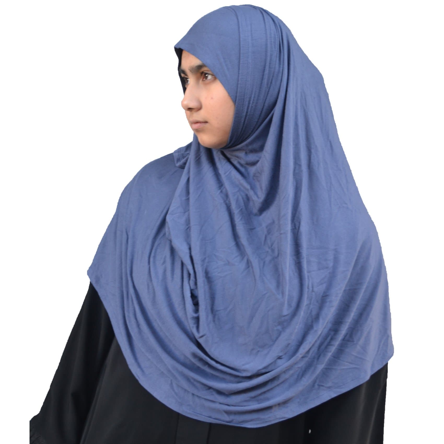 2 Face Loop, Double Loop Ready-To-Wear Jersey Instant Hijab Scarf, Easy Head scarf for women Islamic Clothing