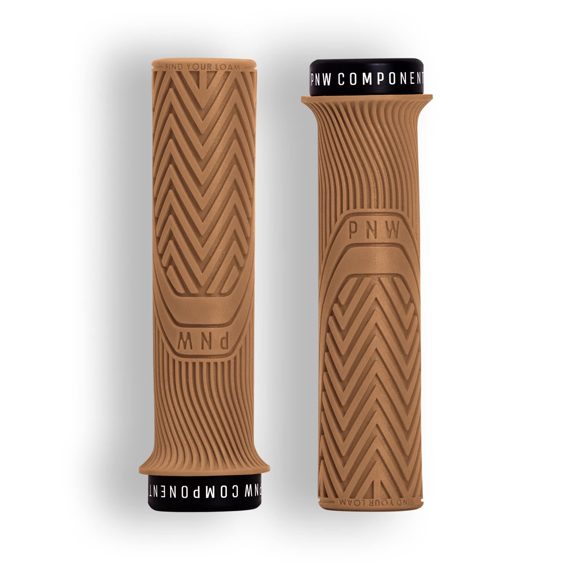 Loam MTB Bike Grips – Lock-On Mountain Bike Handlebar Grips – 25A Tacky Rubber – Ergonomic Trail & Enduro Grip – 30mm or 34mm – Multiple Colors