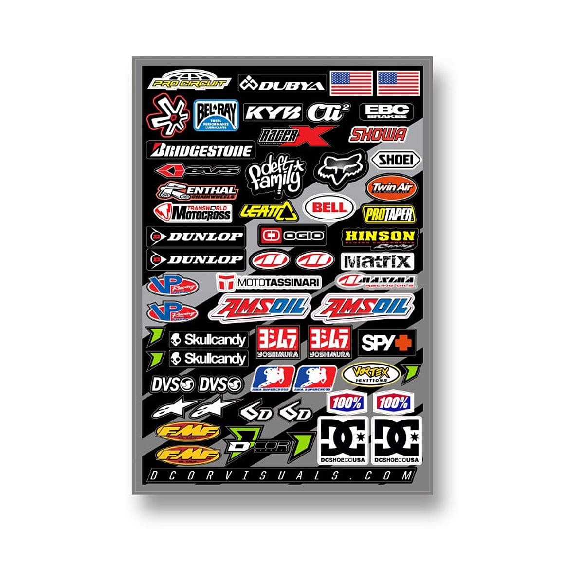 D'cor Visuals Assorted Logo Decal Sheet