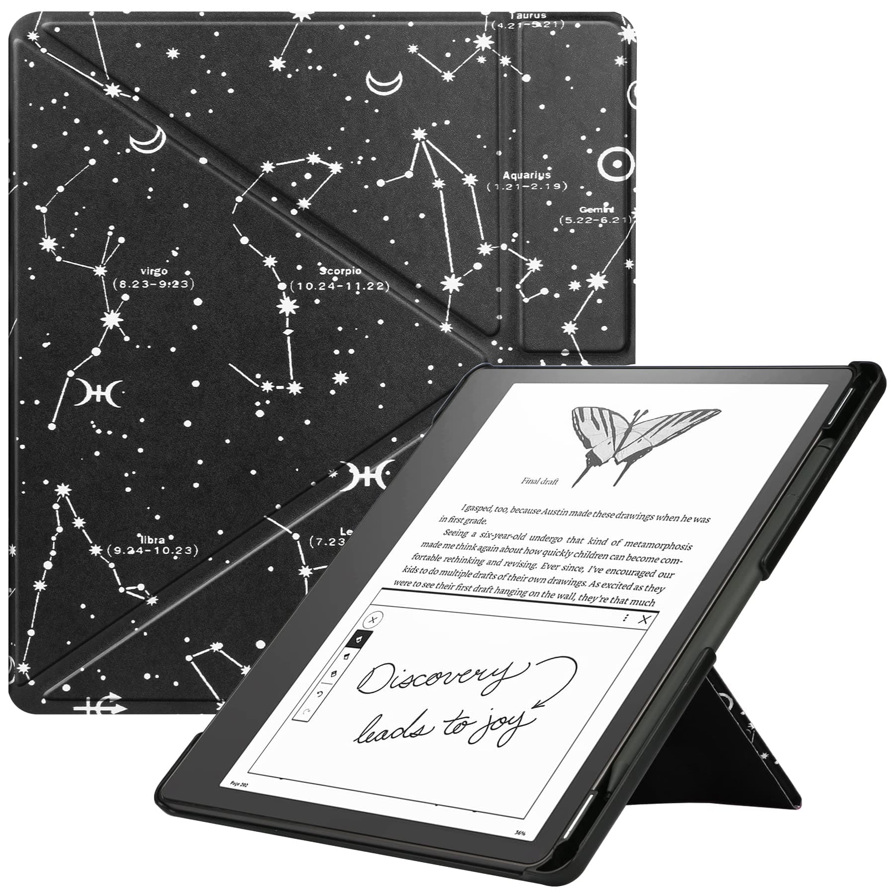 Slimshell Case for Kindle Scribe (2024/2022 Released), Premium Lightweight PU Leather Stand Cover with Auto Sleep/Wake for 10.2 inch Amazon Kindle Scribe 2024(1st Gen)/2022-Constellation