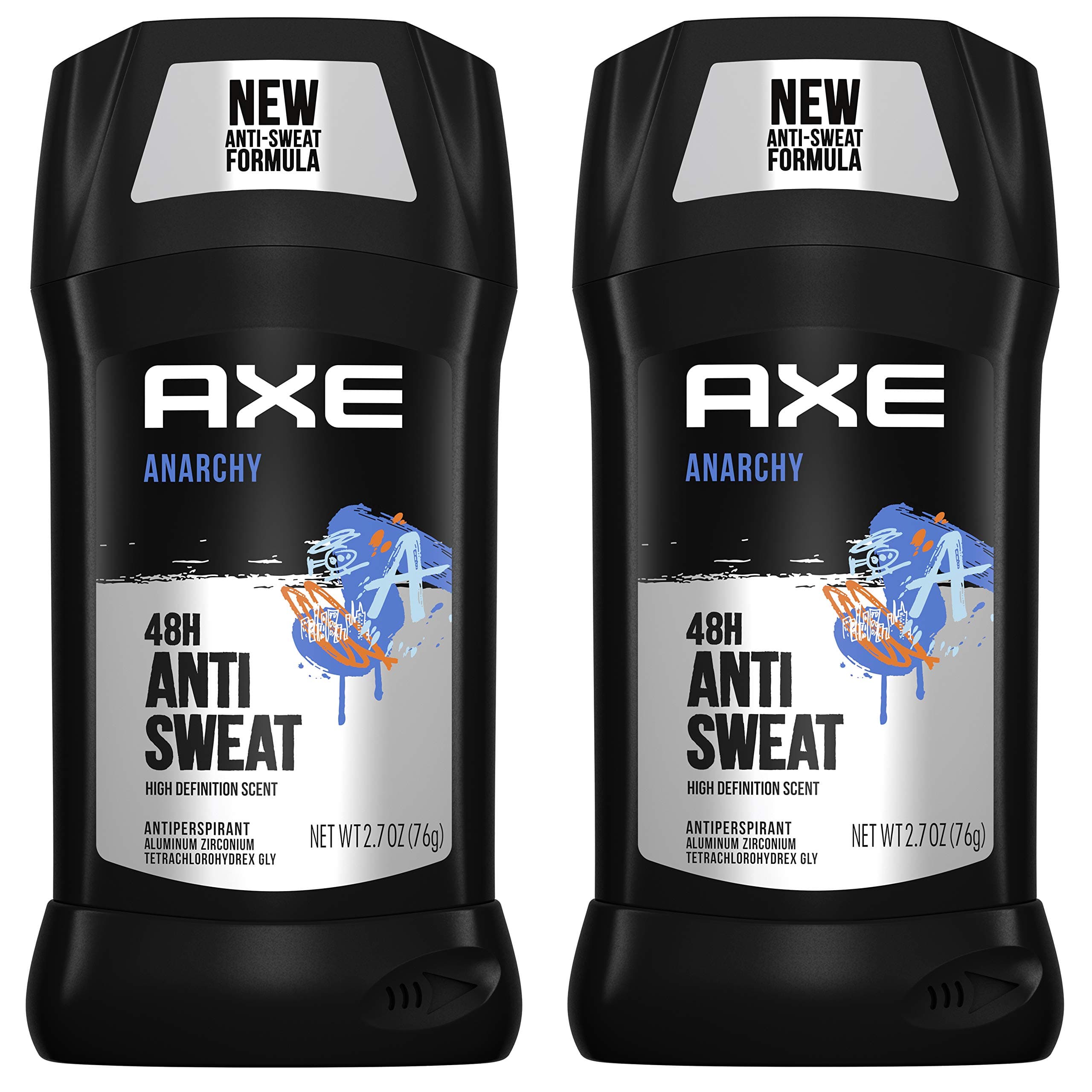 Axe Invisible Solid AntiPerspirant Deodorant Anarchy 2.7 Ounce Pack of 2 AD