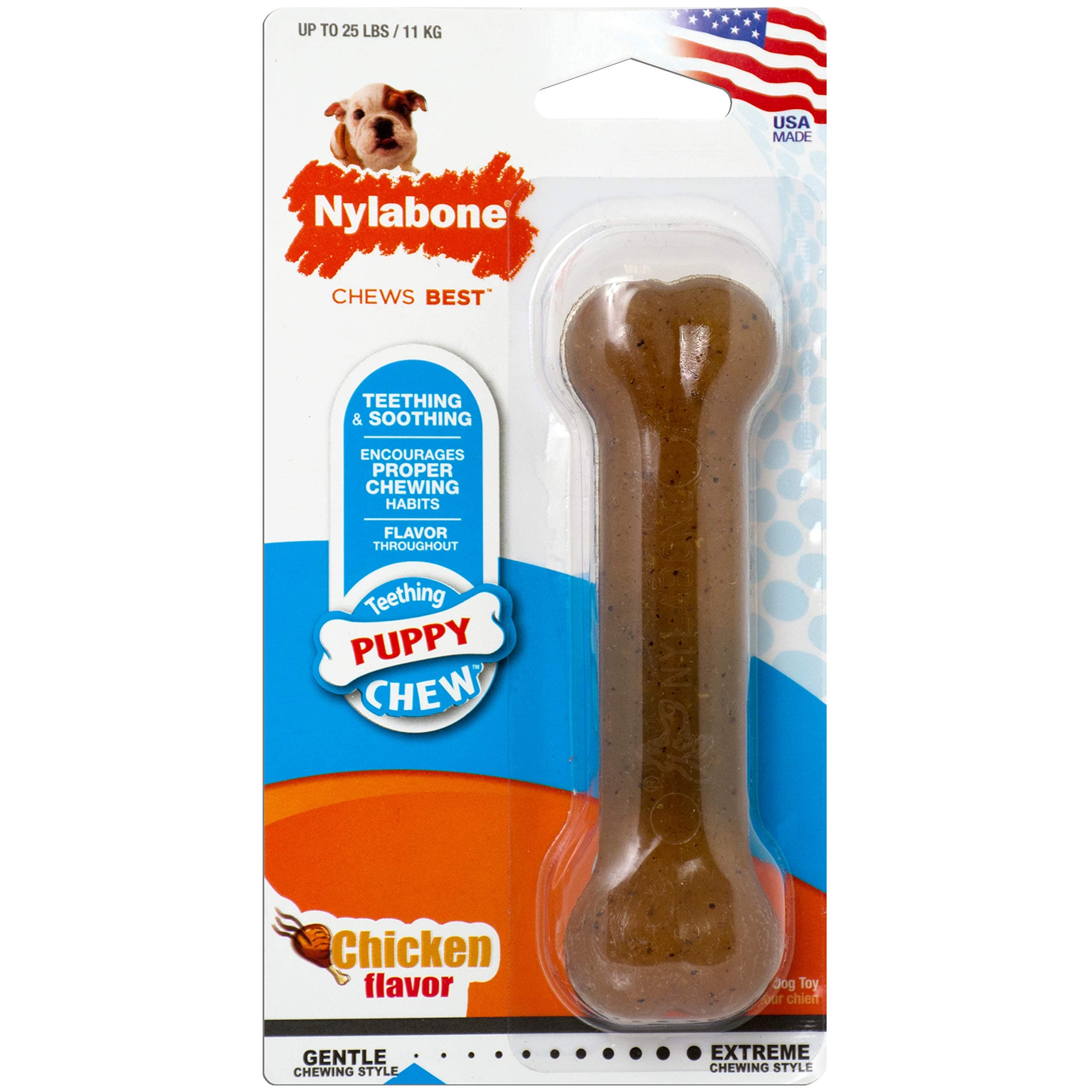 Nylabone Puppy Bone Flexible Chew