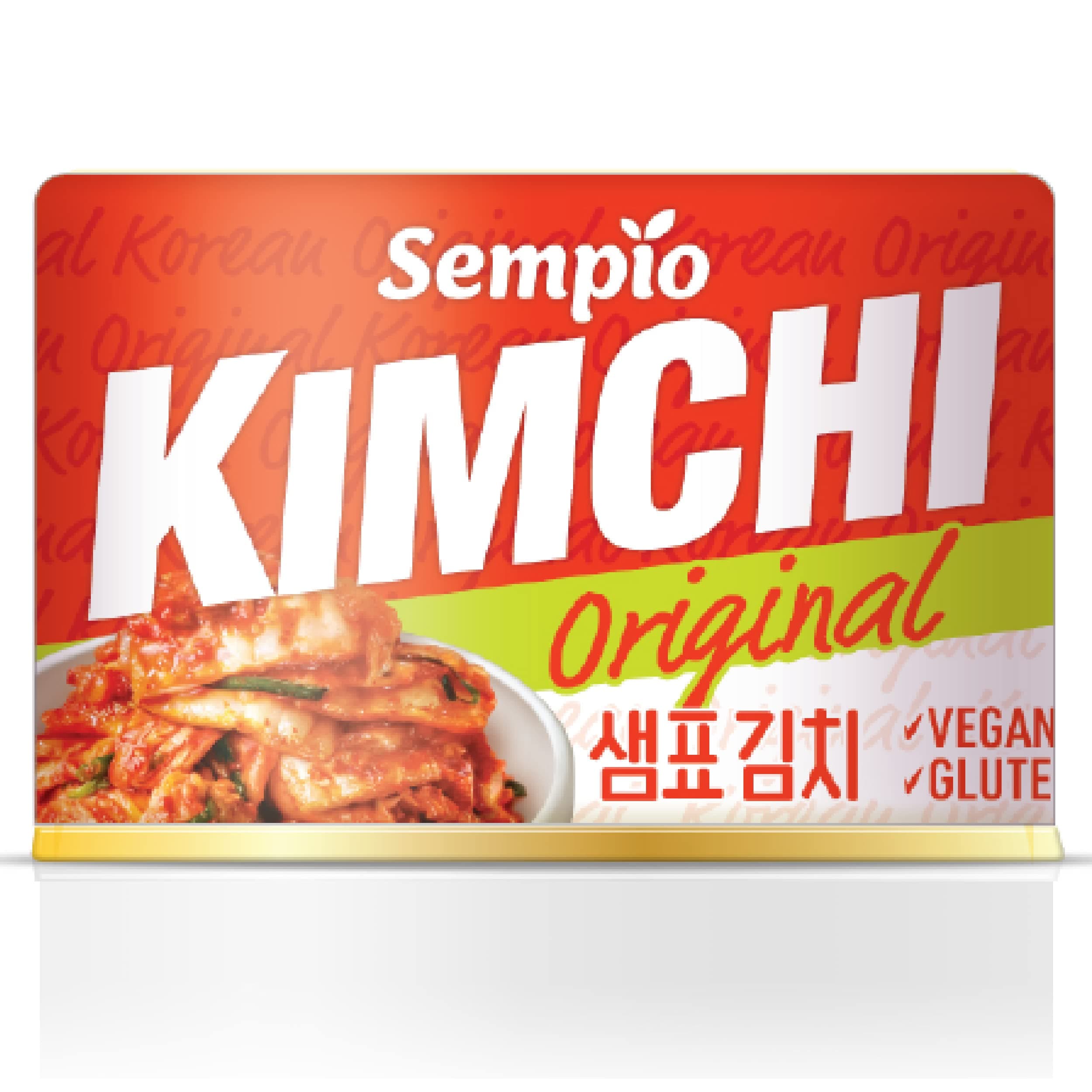 Canned Kimchi (Original, 160g) - Authentic Korean Napa Cabbage in a Can. Vegan, Non-GMO