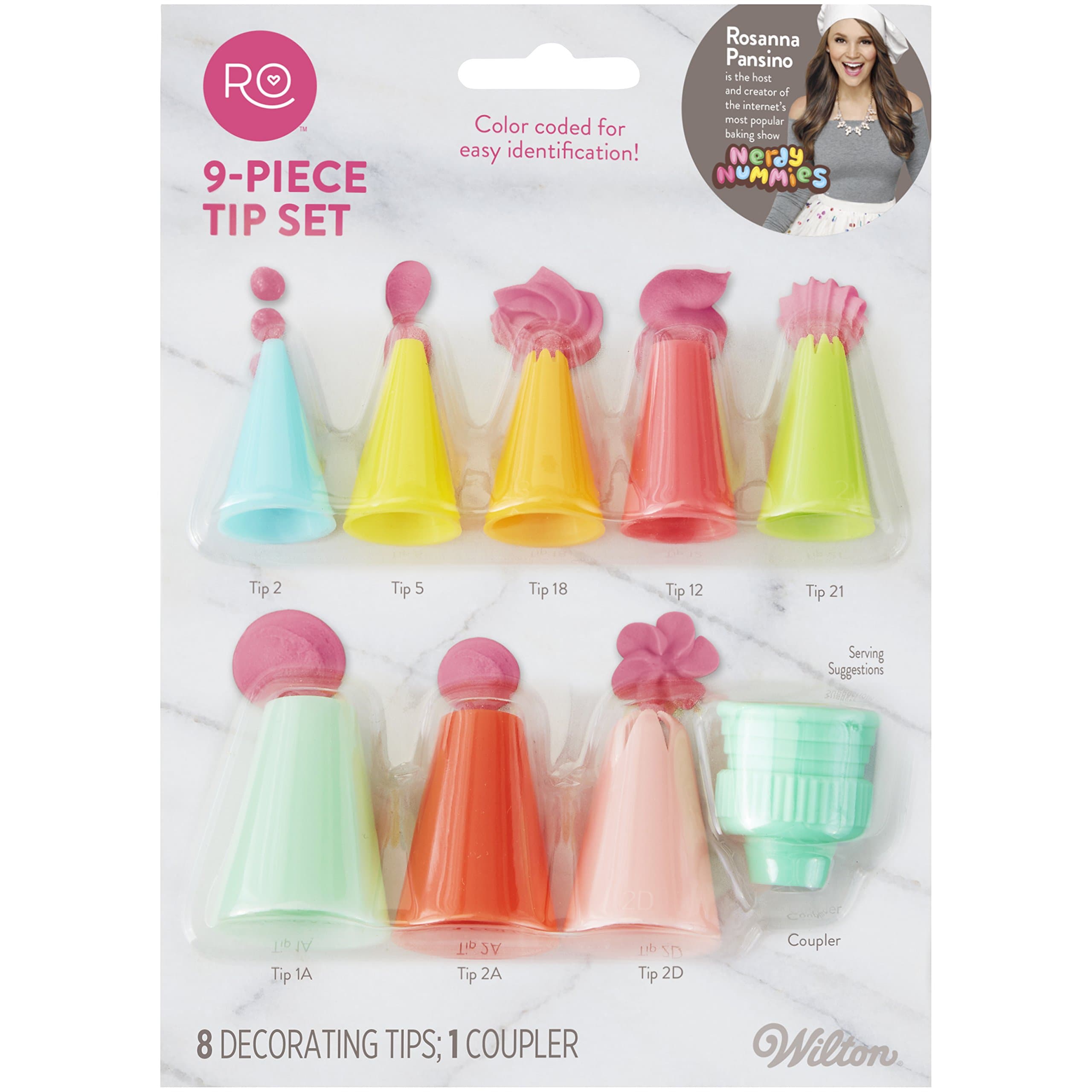 Wilton 2104-4045 9 Piece Decorating Tip Set