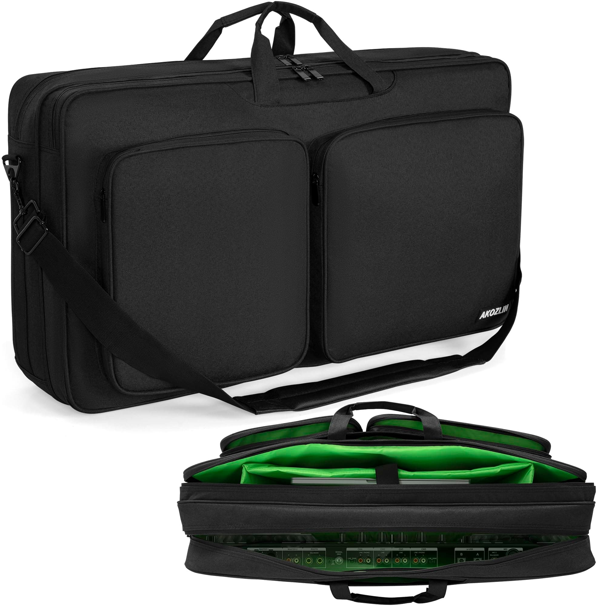 Multi-Layer Controller Gig Bag Padded Mixer Carry Case Fits for Pioneer RX/NI Traktor Kontrol S8/DDJ SX SX2 SX3/DDJ 800/DDJ FLX6/DDJ 1000 1000SRT/Denon MC7000