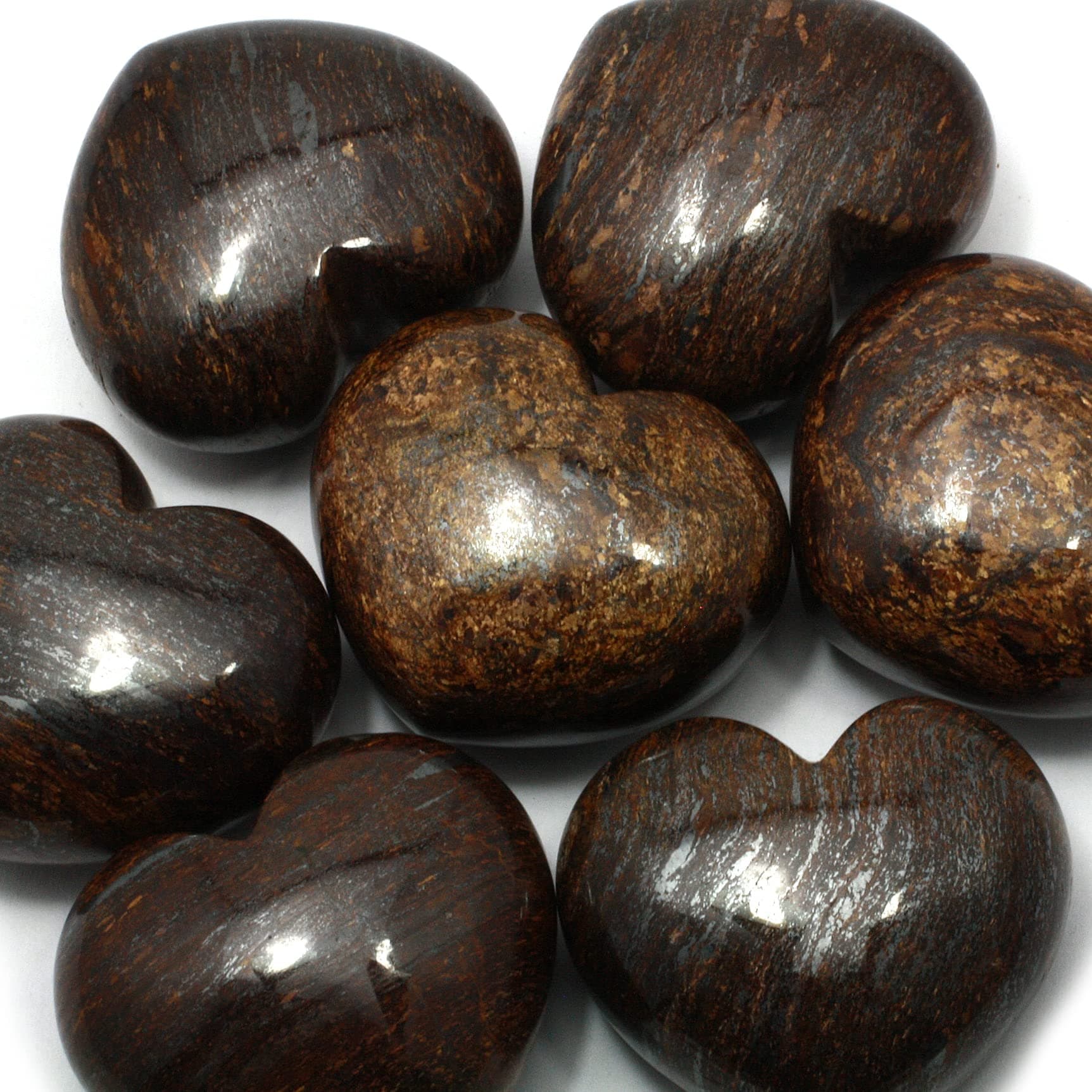 Bronzite Crystal Heart ~45mm