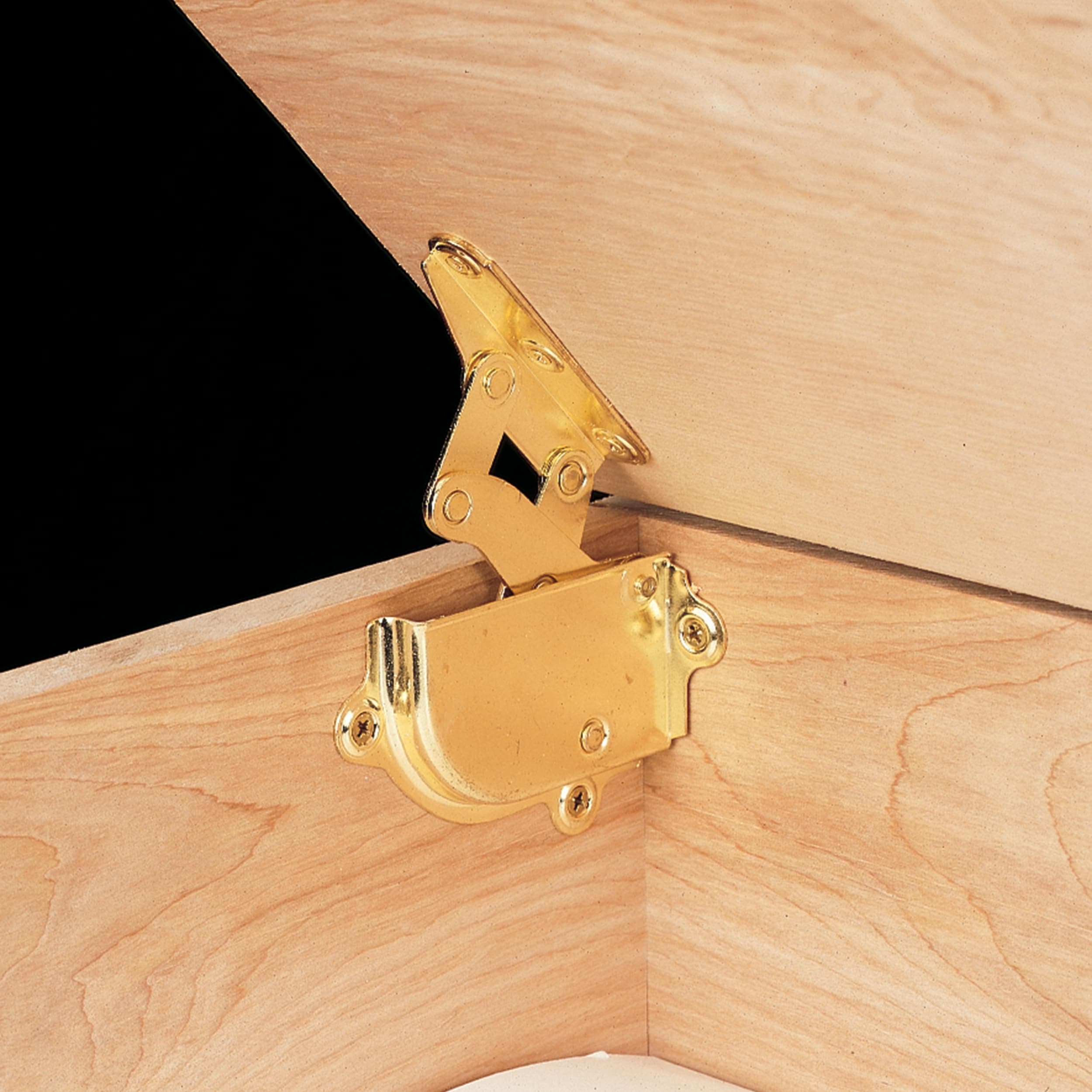 Highpoint Brass Hinge and Lid Support