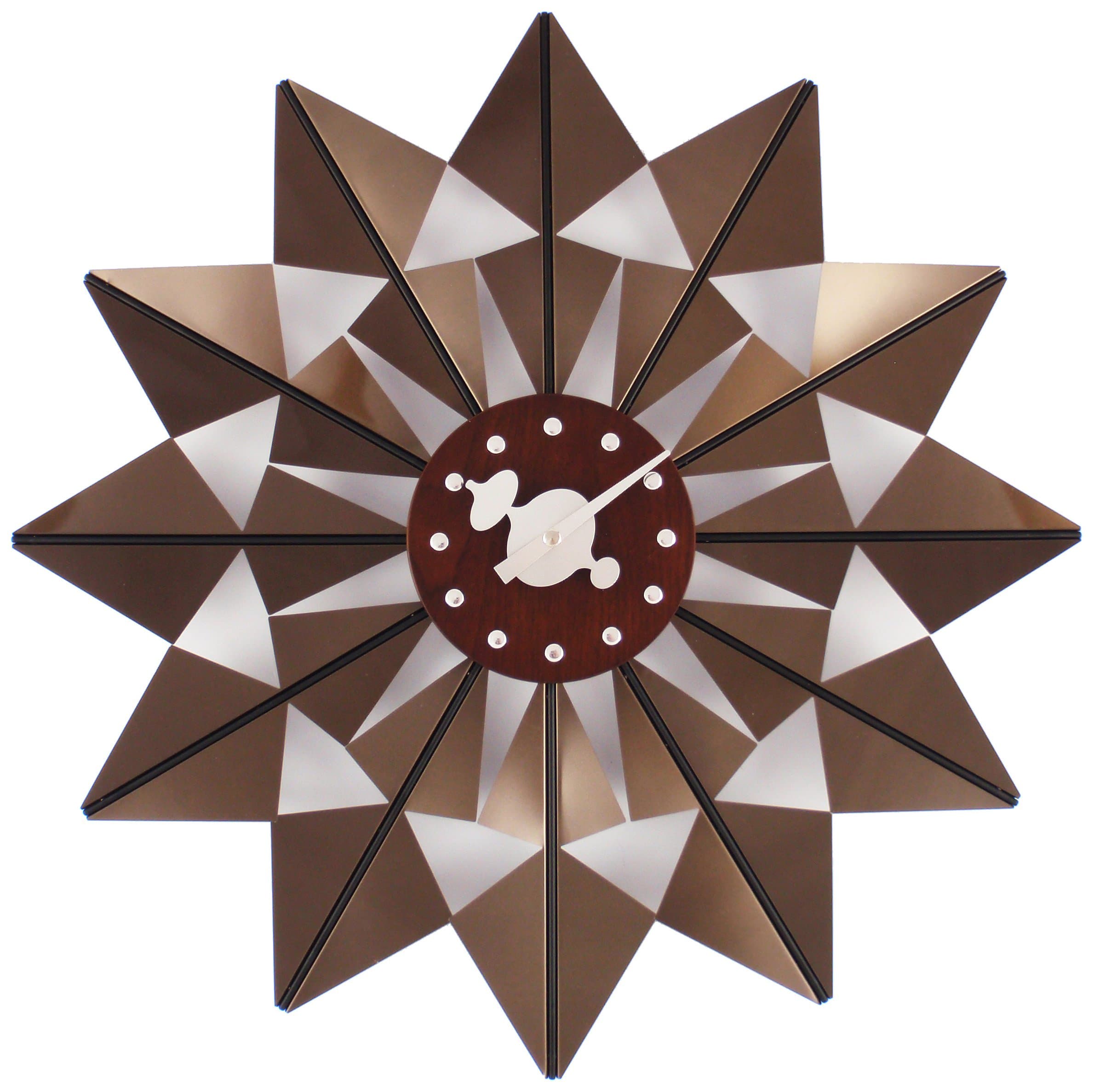 Telechron Butterfly Clock, Brown