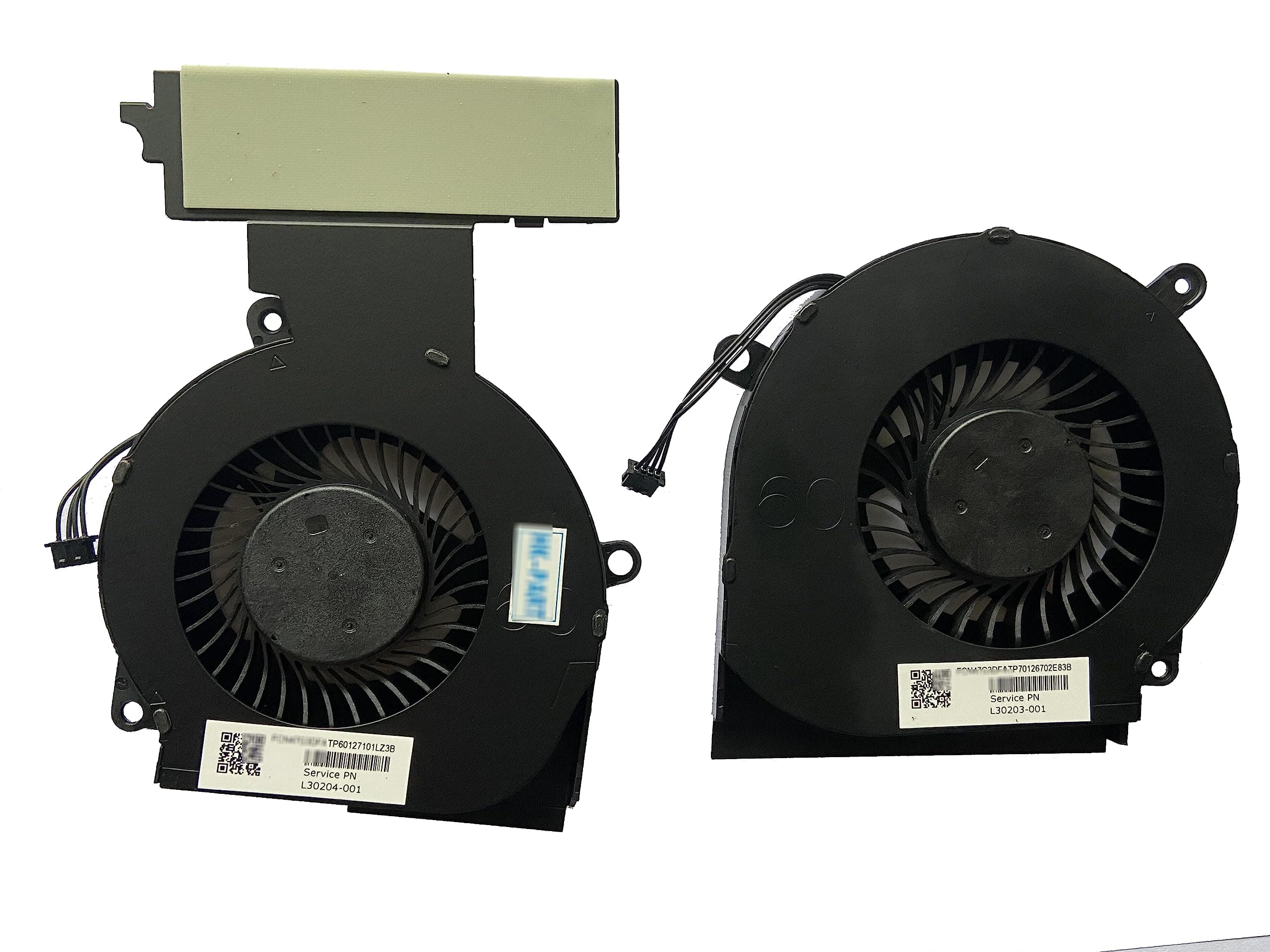 Replacement Fan for HP Omen 15-DC CPU Gpu Cooling Fan Set L30203-001 L30204-001