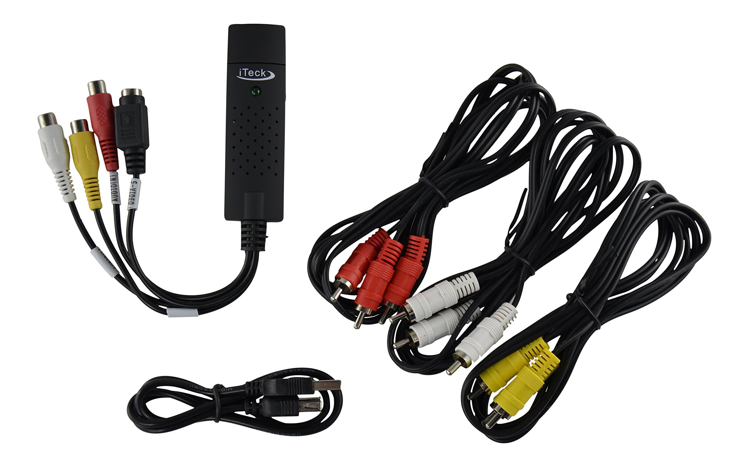 EasyCap USB 2.0 DC60+ / DC-60+ USB Grabber Video Capturer for Video Game PS3 XBOX 360 / Game Players/DVD / VHS/Camcorde - AV Cables Included