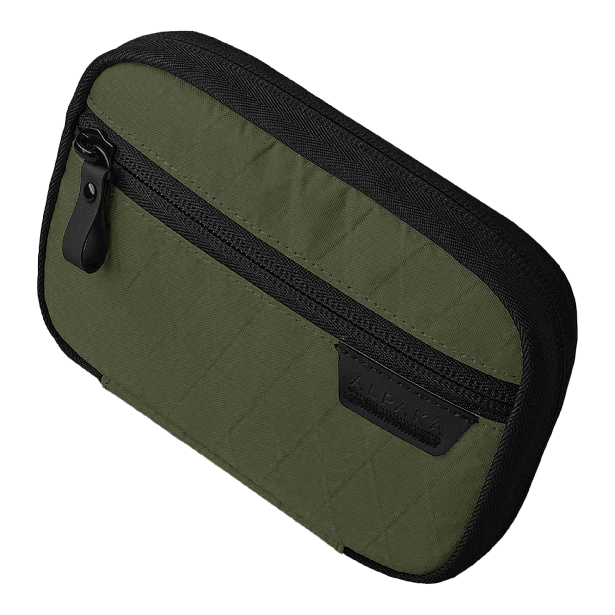 ALPAKA Admin Pouch - Handy Zippered Storage for Electronics, Cables, and Compact Tool Sets - Use as Everyday First Aid Kit - Weatherproof Olive Green X-Pac X42 Fabric