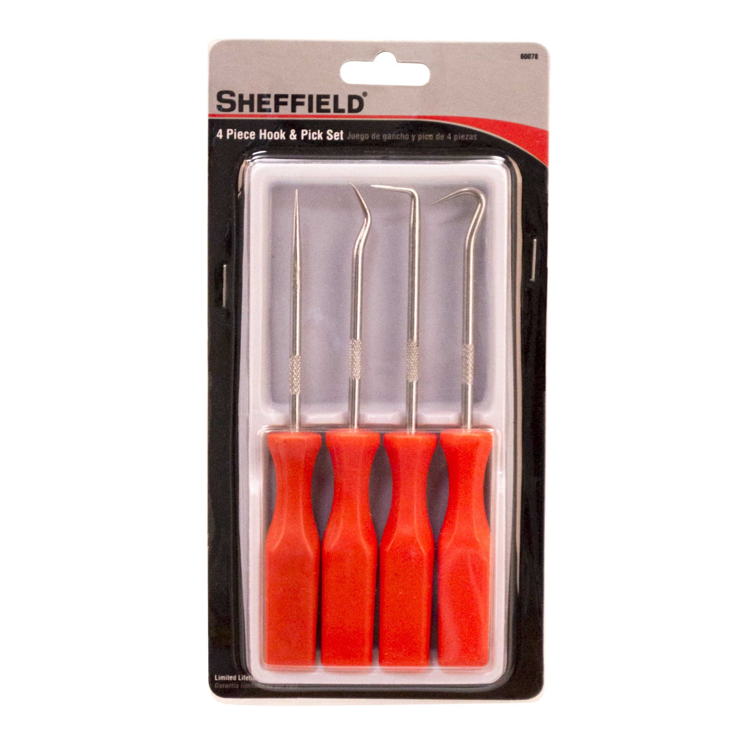 Sheffield Tools 60078 Hook and Pick Set, 4-Piece