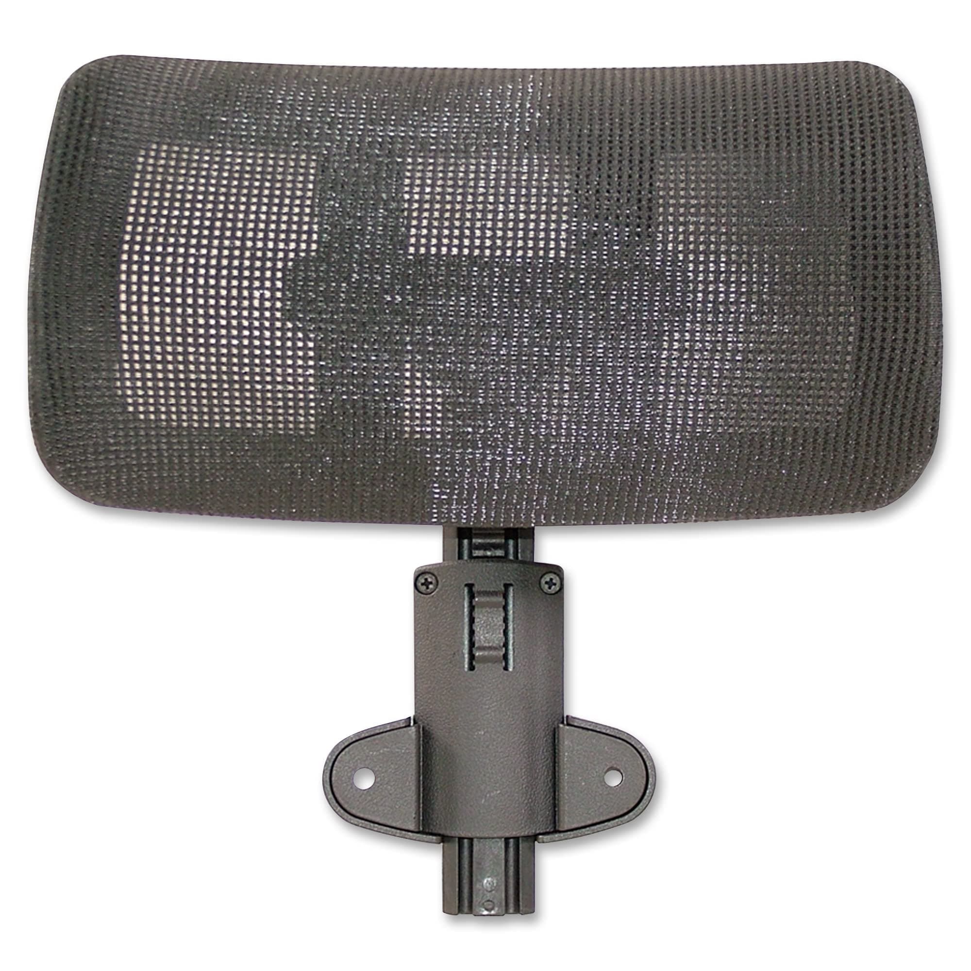 Lorell Mesh High-Back Office Headrest, Black, for use Hi-Back Mesh Chairs, 1 Count