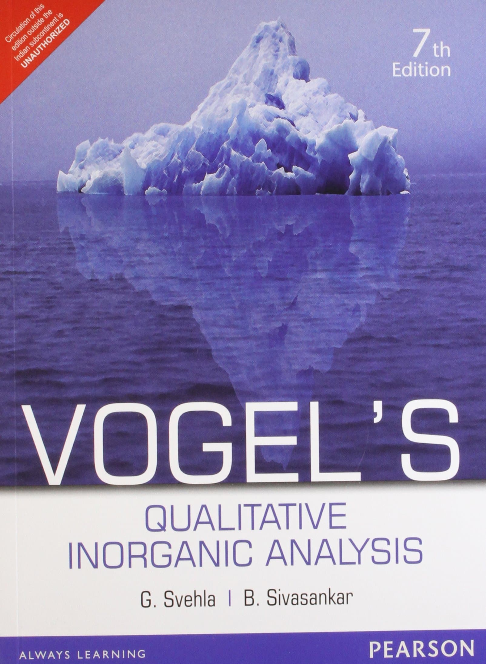 Vogel’s Qualitative Inorganic Analysis, 7e