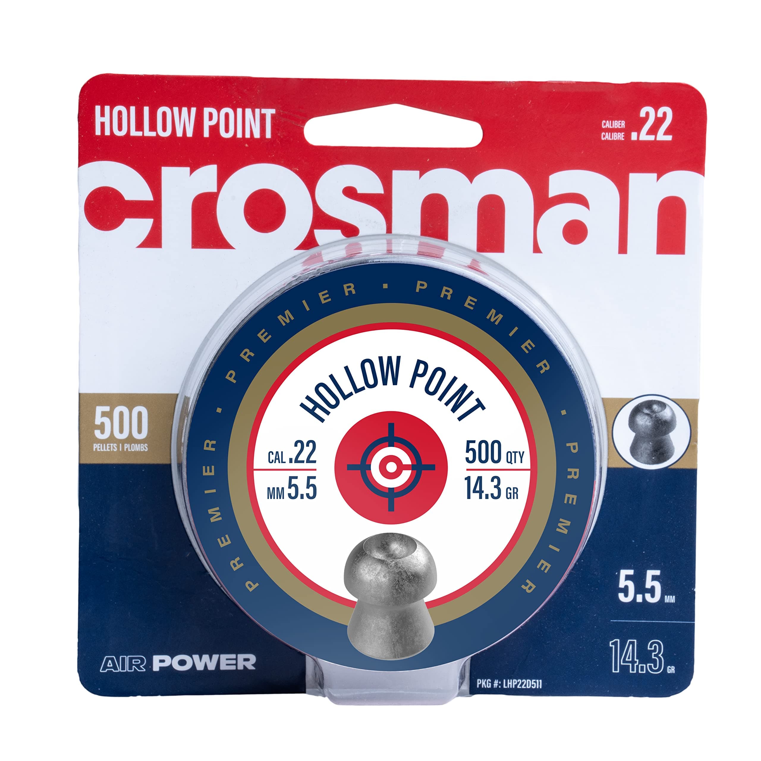 Crosman Premier Lead Pellets (500-Count)