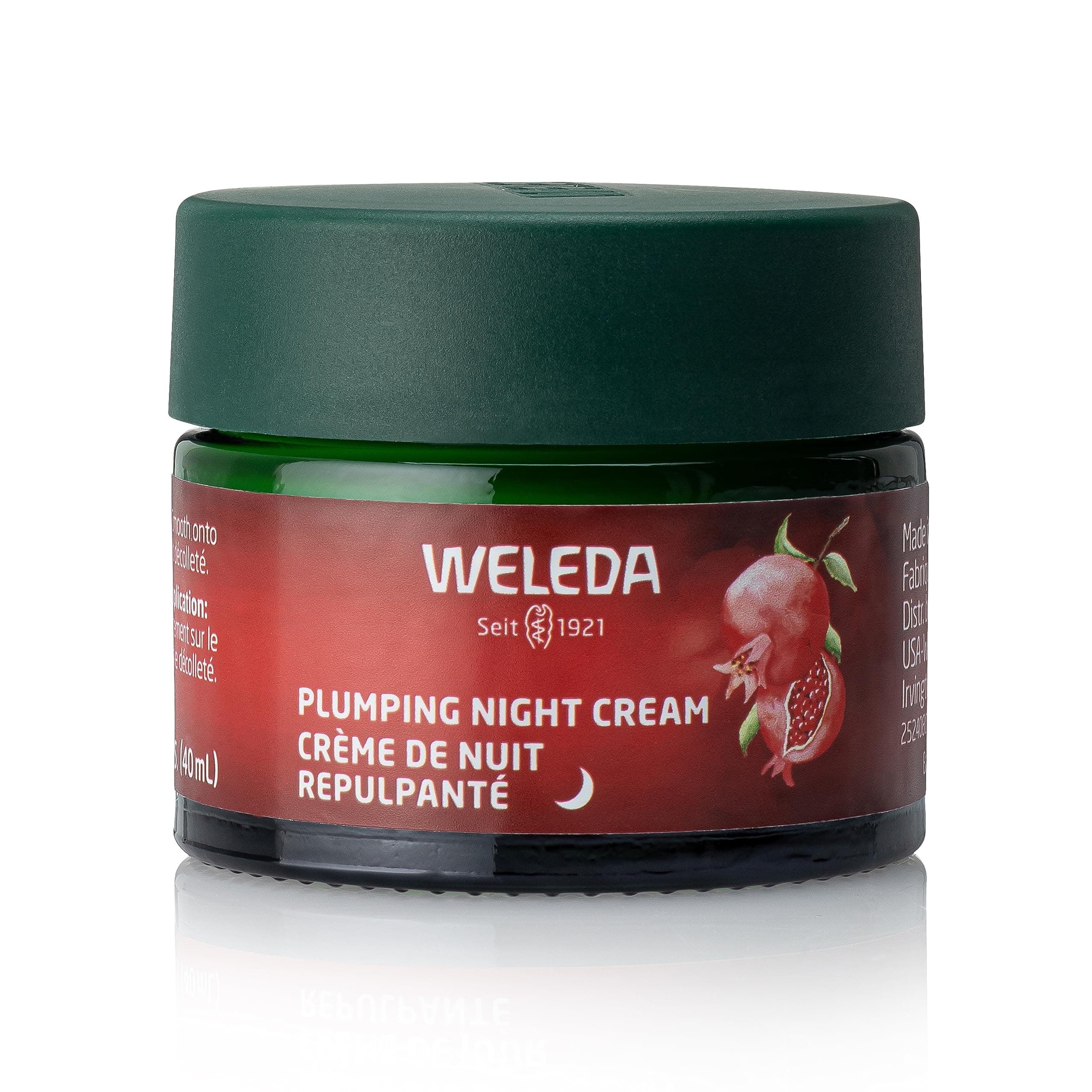 Face Care Plumping Night Cream, Plant Rich Moisturizer with Pomegranate and Maca Root Peptides