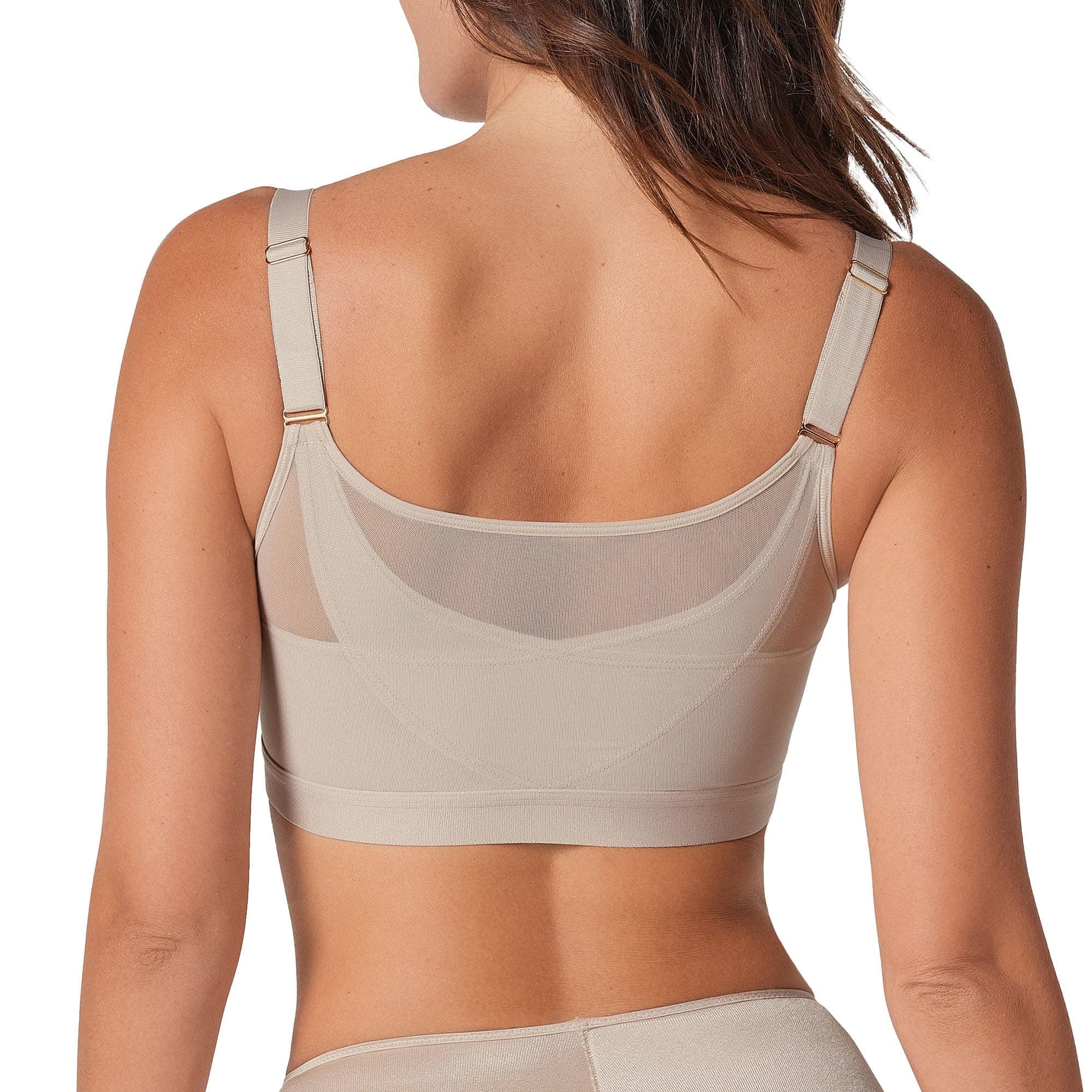 Leonisa Multi-Benefit – Posture Corrector Bra, Wireless Front Closure Posture Bra with Contour Cups and Back Support