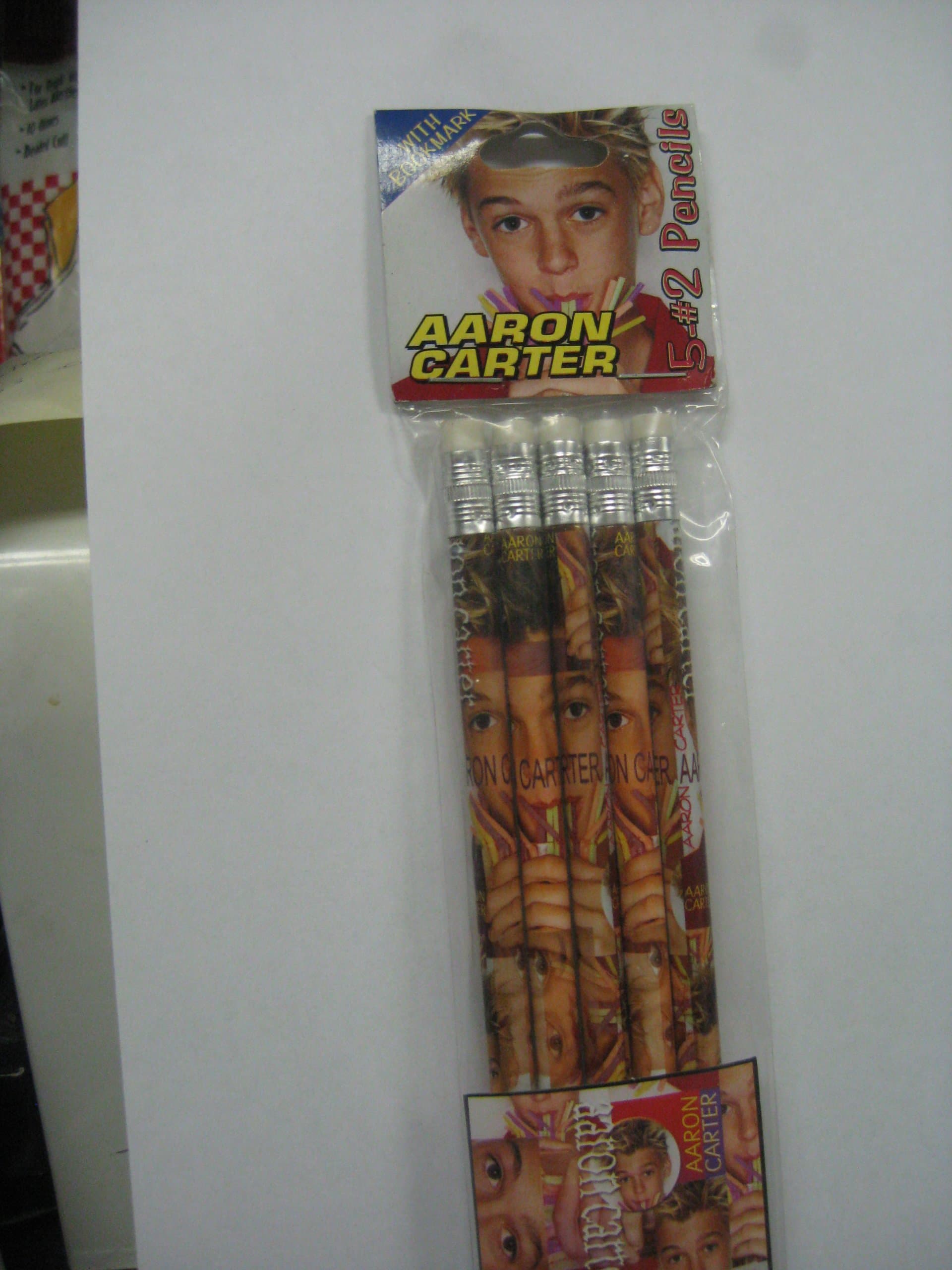 Aaron Carter #2 pencils 5pcs/3pack