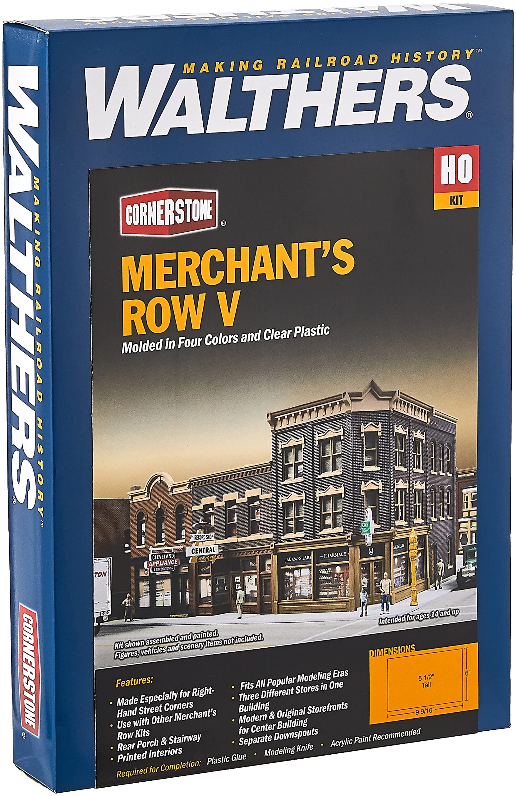 Cornerstone Walthers HO Scale Model Merchant's Row V