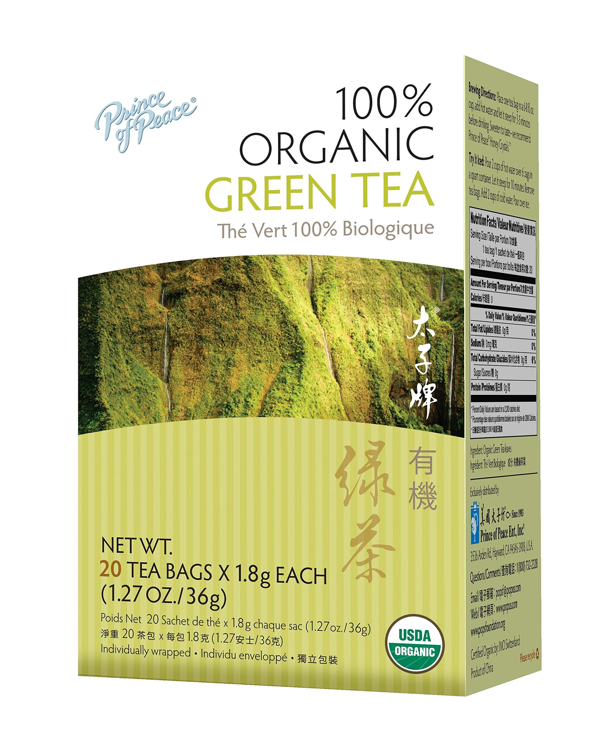 Prince of Peace® Organic Green Tea 20 ct