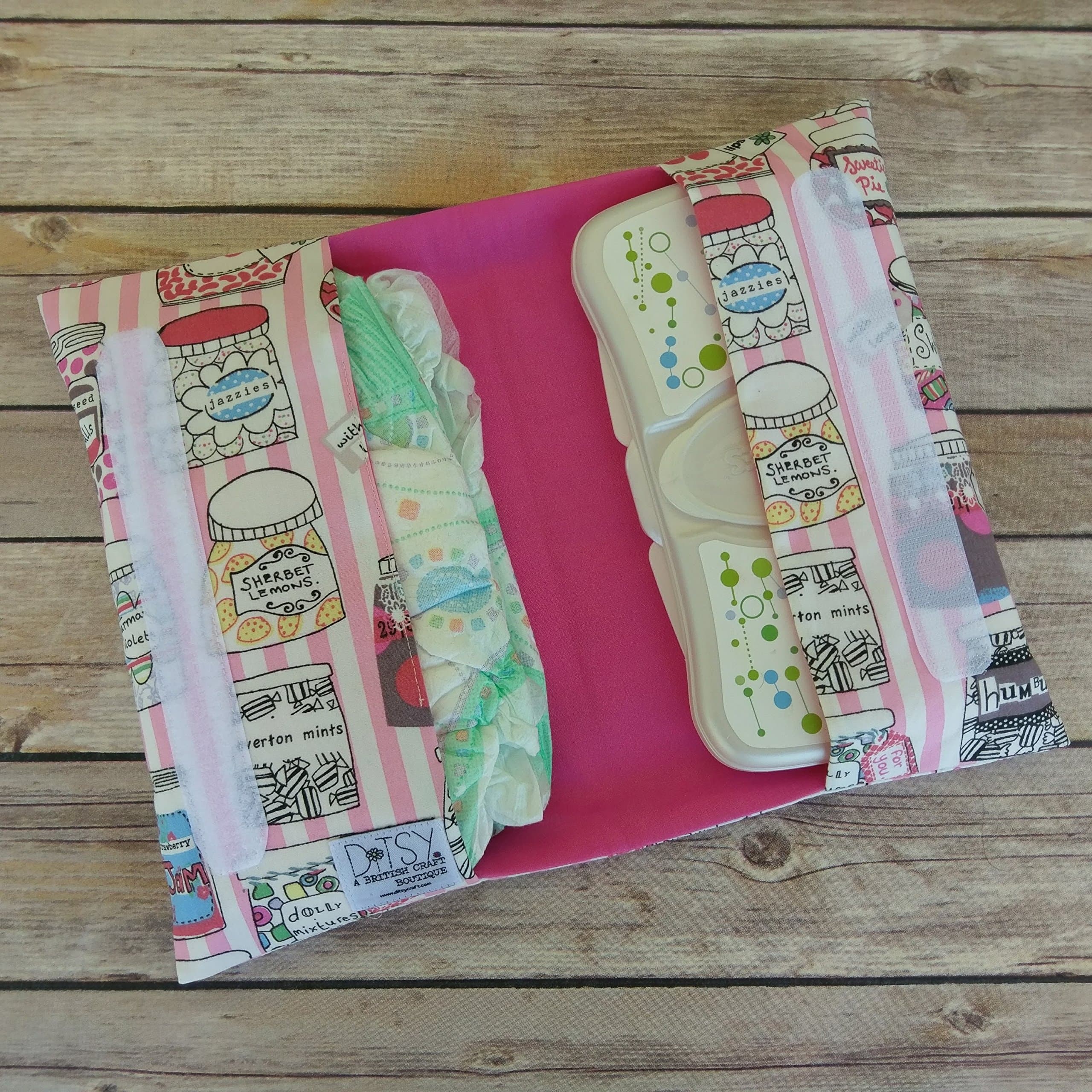 Candy Jar Diaper Clutch